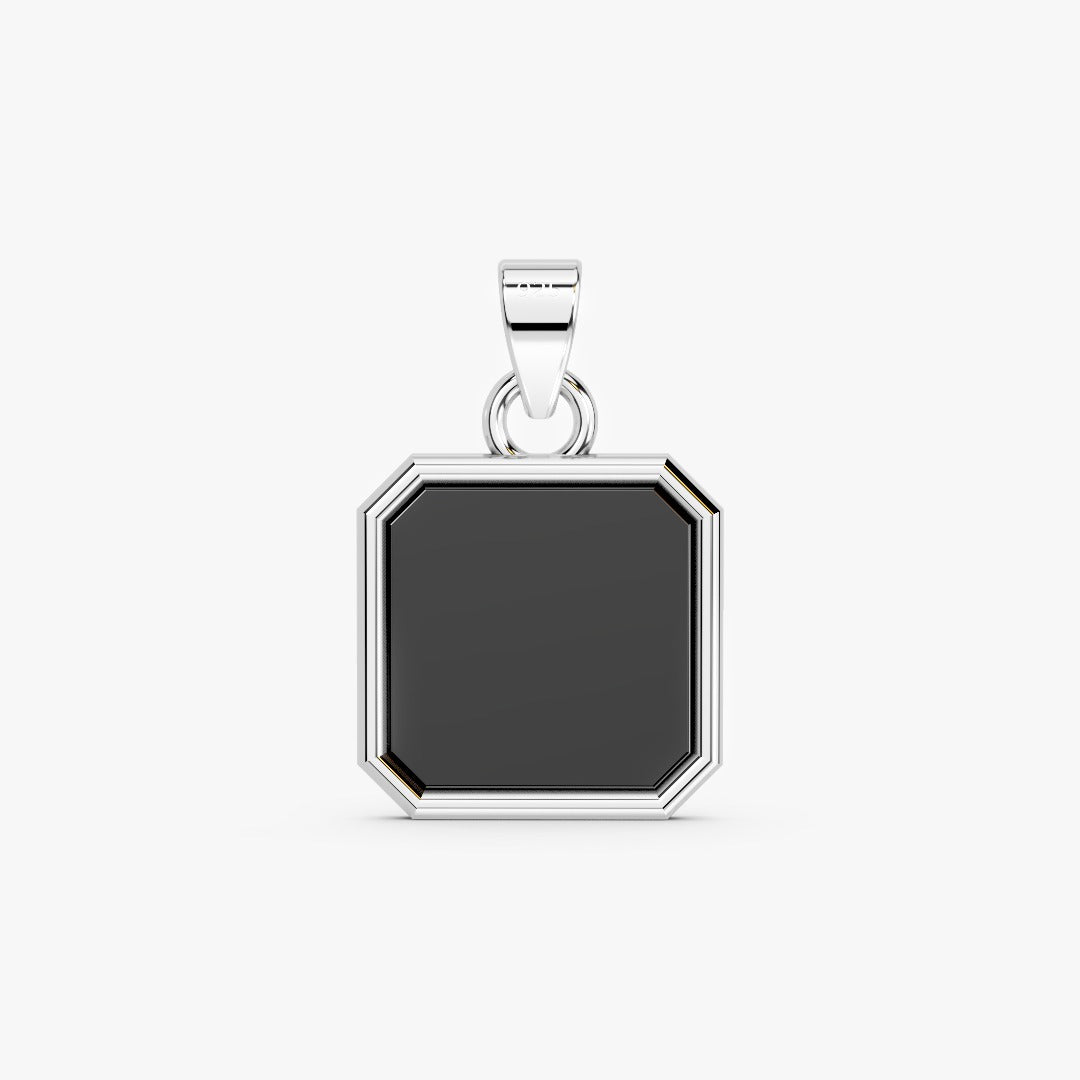 Crest Pendant Silver