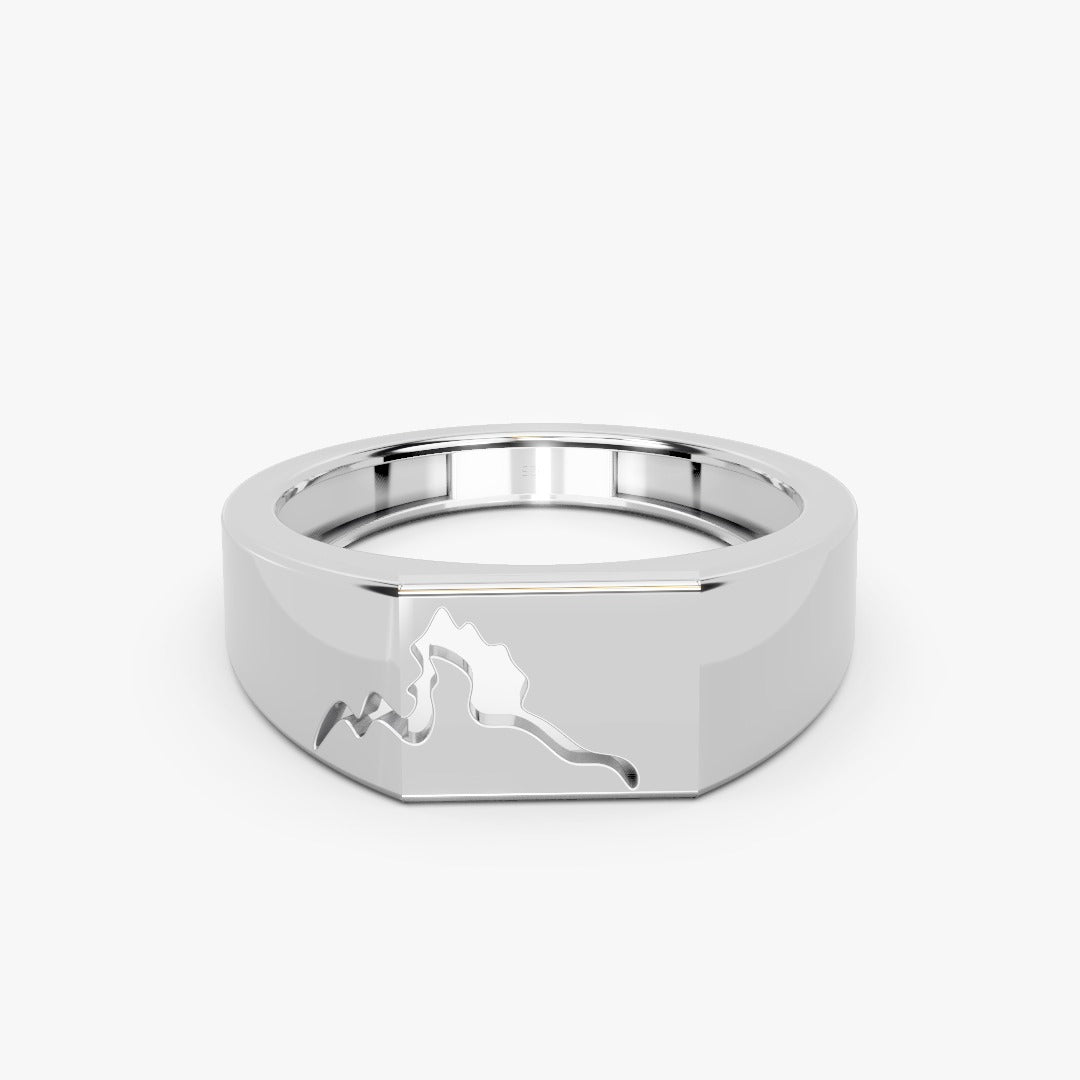Riven Ring Silver