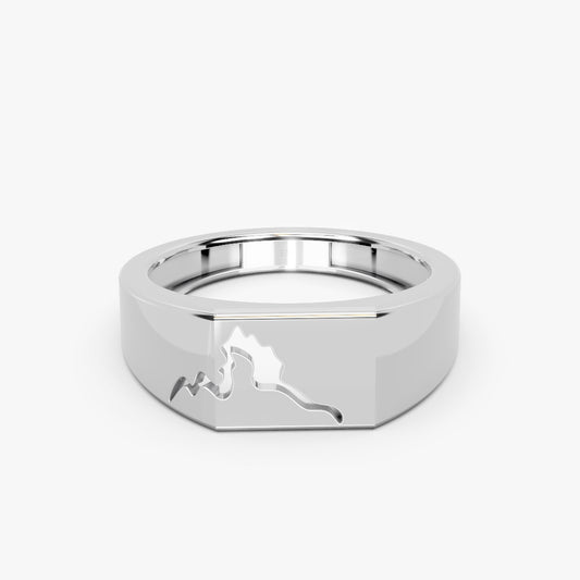 Riven Ring Silver