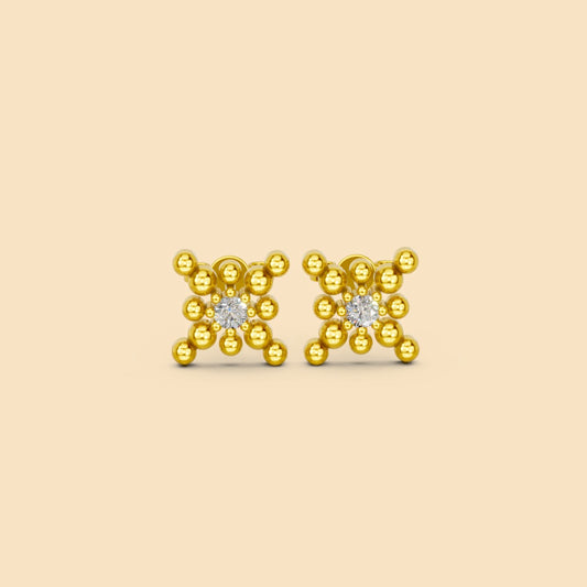 Positivity 4-petal flower Earrings
