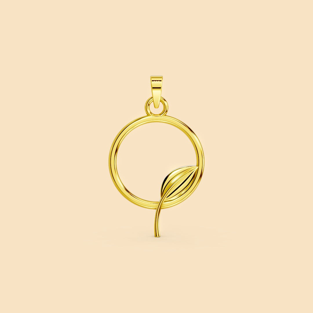 Lush Leaf Pendant (Without chain)