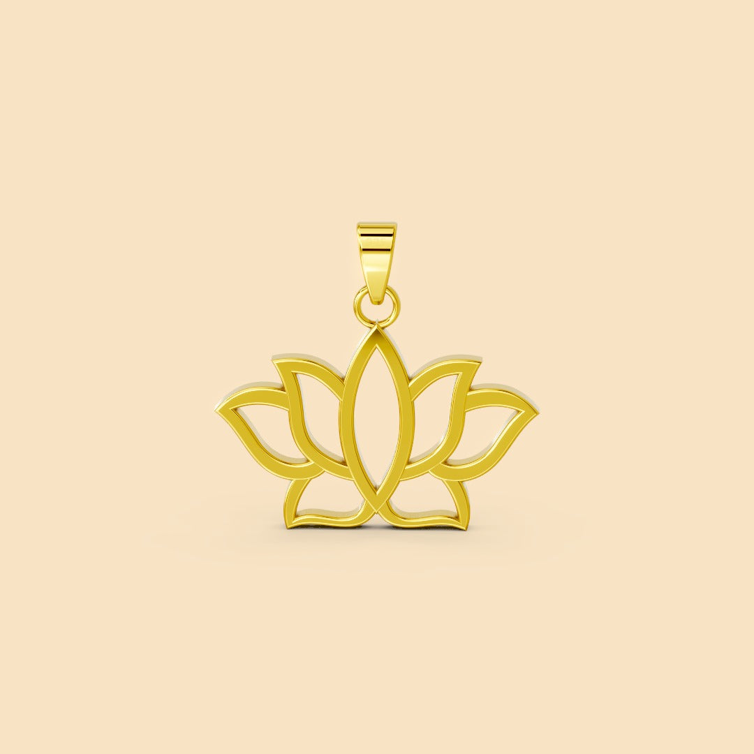Lotus  Pendant (Without chain)