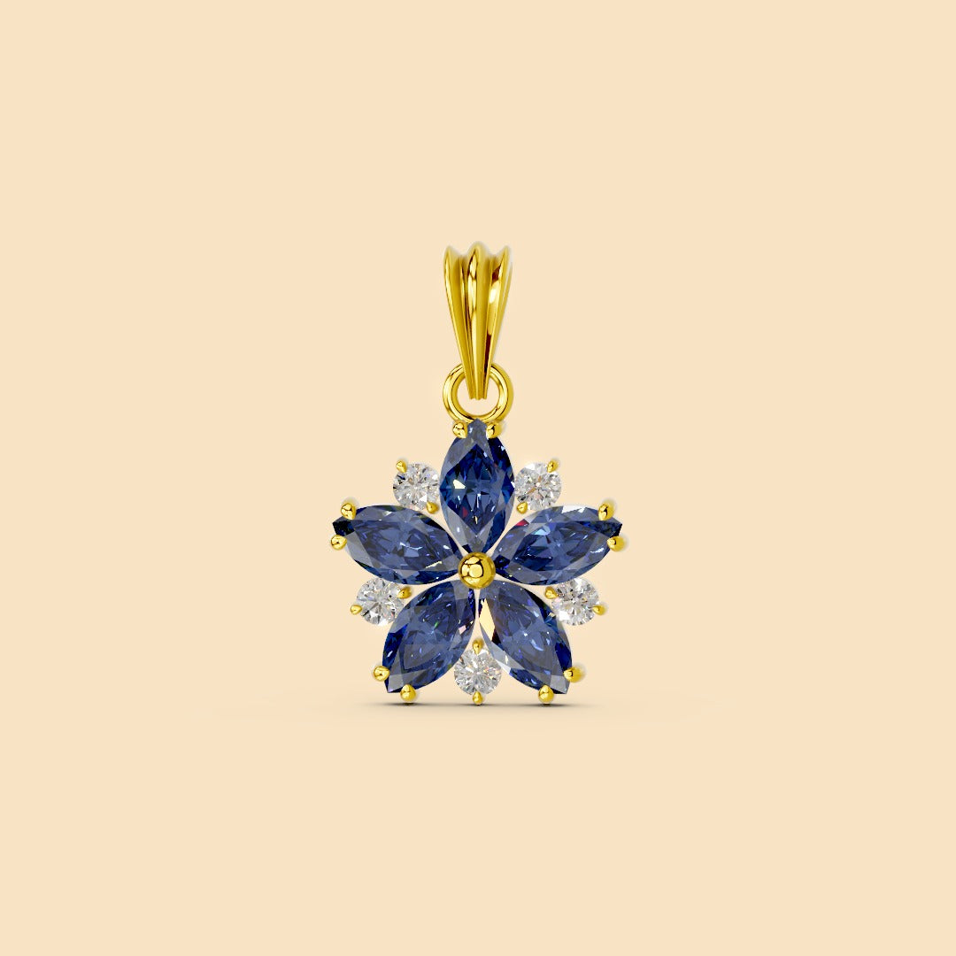 Allure Pendant Blue (without chain)