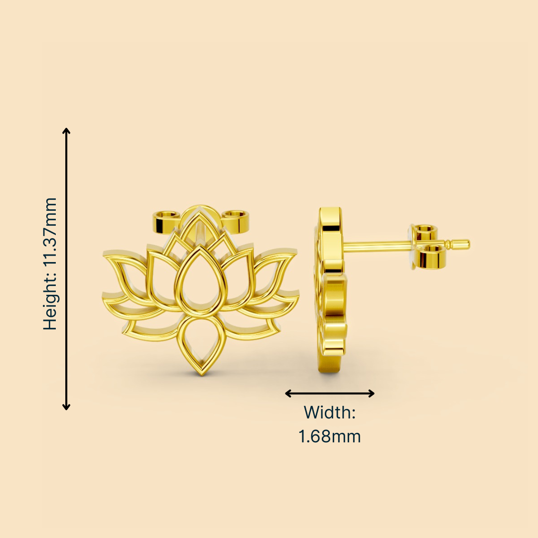 Lotus earrings