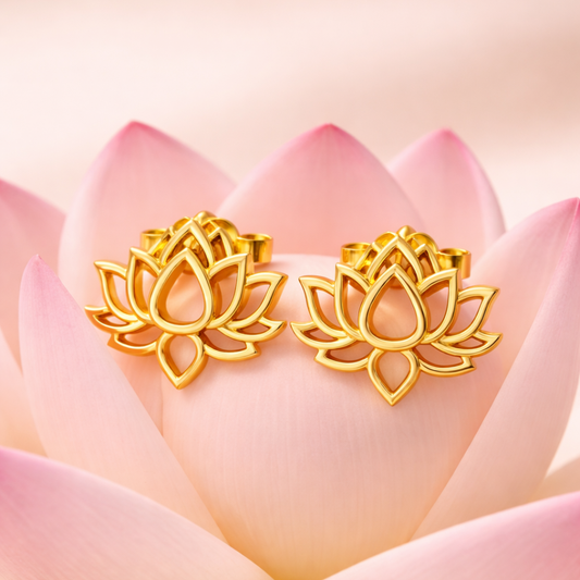 Lotus earrings